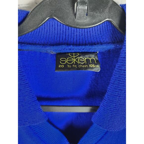 VTG Sekem Australlian Golf Pullover V-Neck Collared Sweater RARE Sz 20 XL Mens - Picture 2 of 3